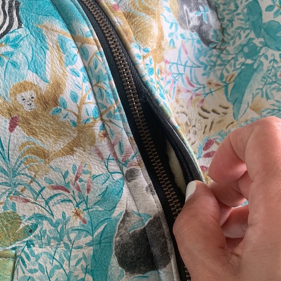 πHPπ Vintage Rare Penguin Shearling Leather Jacket/Coat size M - Picture 13 of 17